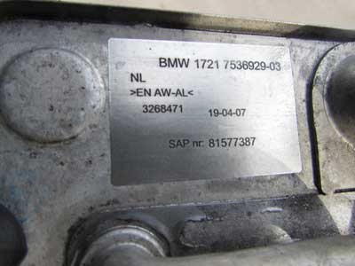 BMW Transmission Cooler Modine 17217536929 E90 E92 E93 335i 335xi 335is E82 135i E84 X1 35iX E89 Z4 35i5